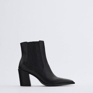 Leather boots - Plus various ZARA items